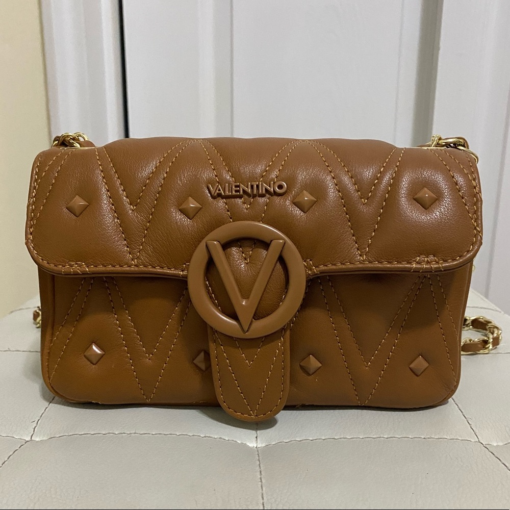 AUTHENTIC VALENTINO TAN CROSSBODY